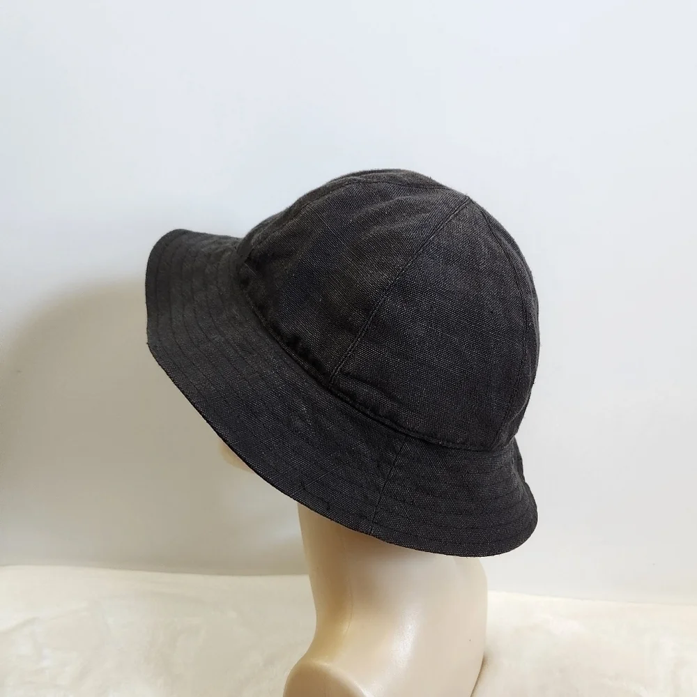 TILLEY Black Hemp Bucket Hat Size Medium